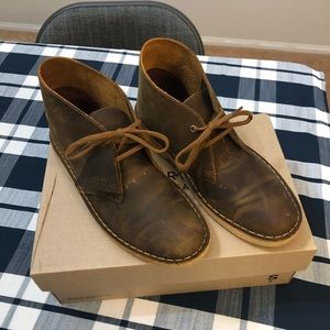 Clark’s Women’s Desert Boot size 7.5 Brown Leather